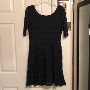 Navy Lace Dress